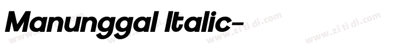 Manunggal Italic字体转换
